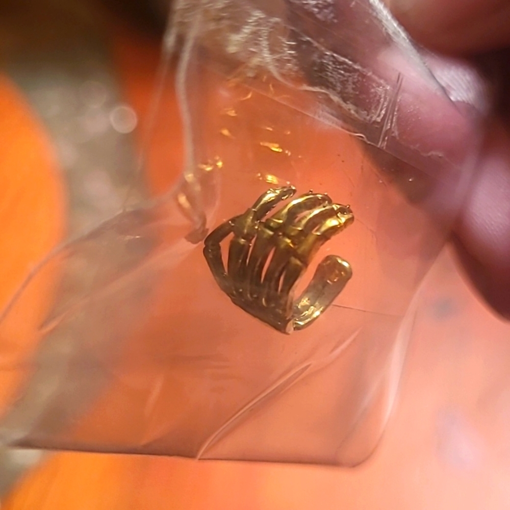 Skeleton Hand Ear Cuff NIB